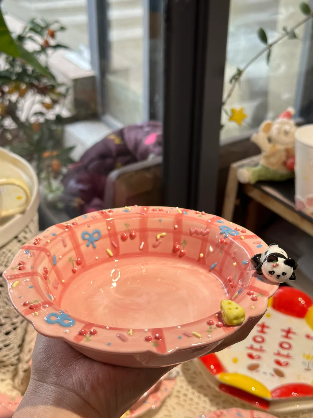 Pink Ceramic Platter