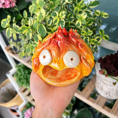 Calcifer Ceramic Fire  statue