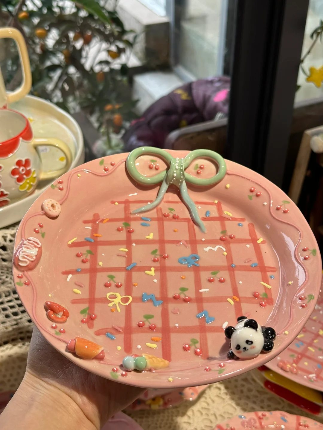 Pink Ceramic Platter