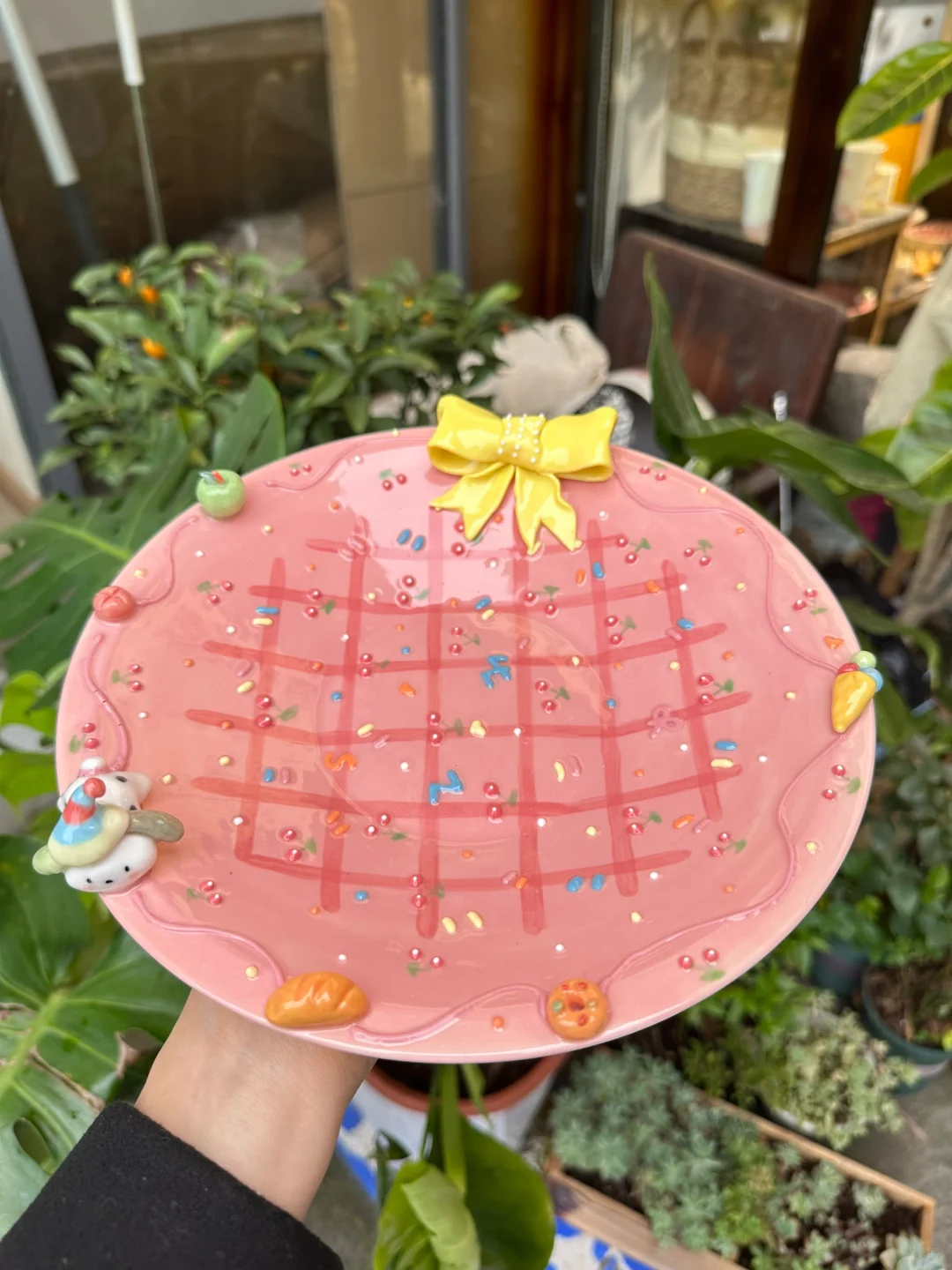 Pink Ceramic Platter